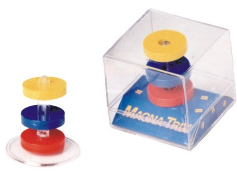 TEDCO Magna-Trix: Colorful Ring Magnets which Float on Stand