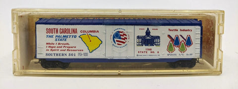 MICRO-TRAINS N Bicentennial State Series - South Carolina, 50' Plug Door Boxcar, Blue