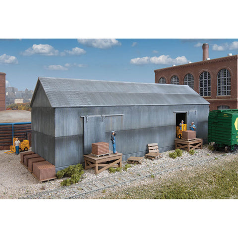 WALTHERS HO Brickworks Storage Building Kit