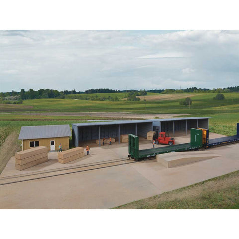 WALTHERS HO Modern Lumber Transload Kit