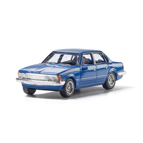 WOODLAND SCENICS HO Blue Sedan