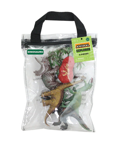 WOW TOYS Dinosaur Bag Playset 8-pc