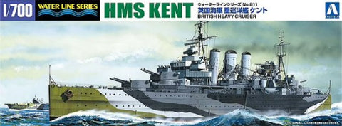 AOSHIMA 1/700 HMS Kent Heavy Cruiser Waterline