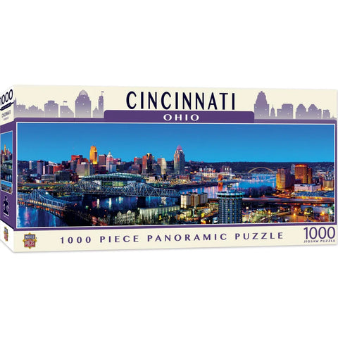 MASTER PIECES 1000-PIECE PUZZLE Cincinnati, Ohio Panoramic