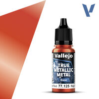 VALLEJO 	18ml Bottle Forged Red (Base) True Metallic Metal