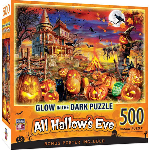 MASTER PIECES 500-PIECE PUZZLE Glow in the Dark - All Hallow's Eve