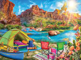 RAVENSBURGER 1500-PIECE PUZZLE Canyon Camping