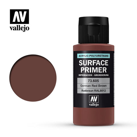 VALLEJO 	60ml Bottle German Red Brown RAL 8012 Surface Primer