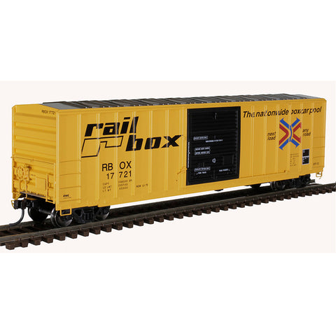 HO 50' FMC DOUBLE DOOR BOXCAR RAILBOX #17721