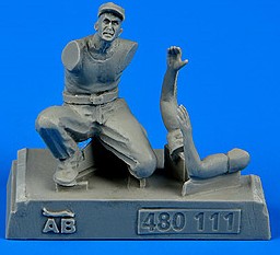 AEROBONUS 1/48 WWII US Army Aircraft Mechanic Pacific Theatre (Kneeling)