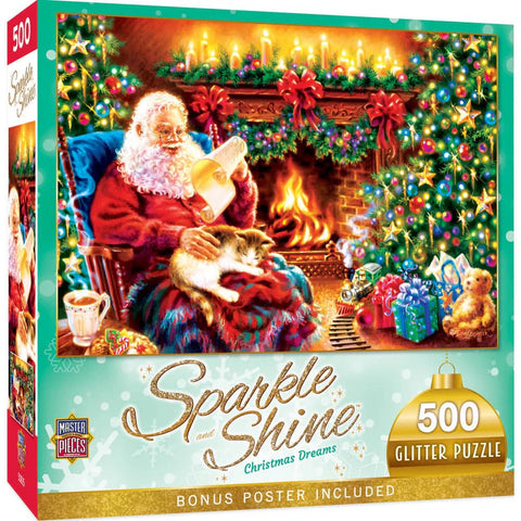 MASTER PIECES 500-PIECE PUZZLE Sparkle & Shine - Christmas Dreams