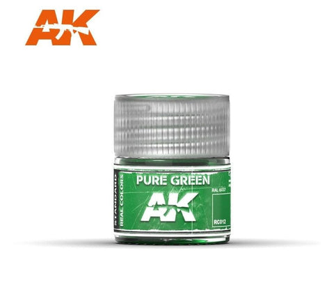 AKI Real Colors: Pure Green Acrylic Lacquer Paint 10ml Bottle