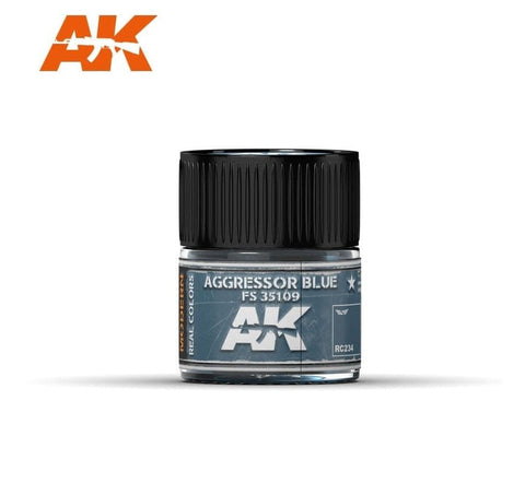 AKI Real Colors: Aggressor Blue FS35109 Acrylic Lacquer Paint 10ml Bottle