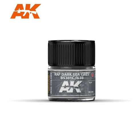 AKI Real Colors: RAF Dark Sea Grey BS381C/638 Acrylic Lacquer Paint 10ml Bottle