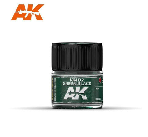 AKI Real Colors: IJN D2 Green Black Acrylic Lacquer Paint 10ml Bottle