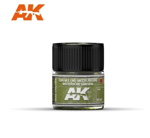 AKI Real Colors: IJN M3 (M) Mitsubishi Interior Green Acrylic Lacquer Paint 10ml Bottle