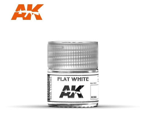 AKI Real Colors: Flat White Acrylic Lacquer Paint 10ml Bottle