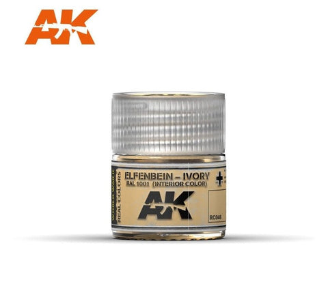 AKI Real Colors: Ivory RAL1001 (Interior) Acrylic Lacquer Paint 10ml Bottle