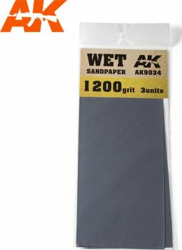 AKI Wet Sandpaper Sheets 1200 Grit (3