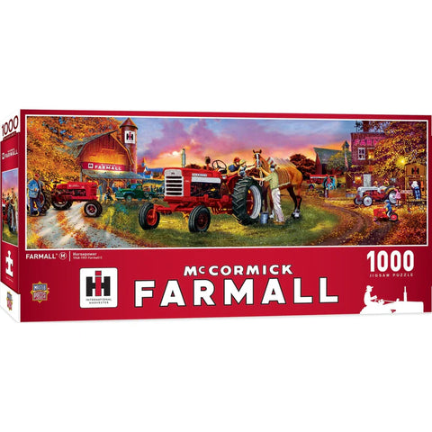 MASTER PIECES 1000-PIECE PUZZLE Farmall Horse Power Panoramic