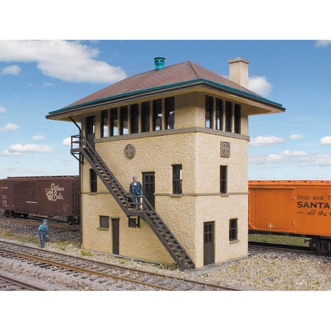 WALTHERS HO Santa Fe Interlocking Tower Kit