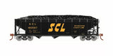 ATHEARN HO Hopper, 40' 3-Bay Offset w/ Coal Load, SCL #160587