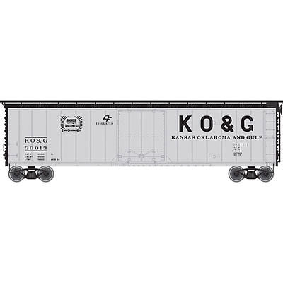 ATLAS HO 50' Plug-Door Boxcar Kansas, Oklahoma & Gulf #30011