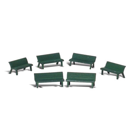WOODLAND SCENICS O Figures: Park Benches