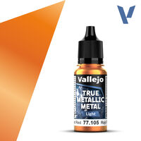 VALLEJO 18ml Bottle Forged Red (Light) True Metallic Metal