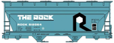 ACCURAIL HO Covered Hopper, 2-Bay ACF, Rock Island #512064