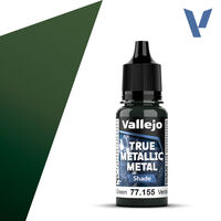 VALLEJO 18ml Bottle Amber Green (Shade) True Metallic Metal