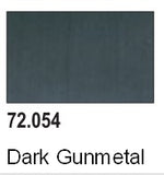 VALLEJO 18ml Bottle Metallic Dark Gunmetal Game Color