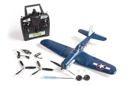 RAGE F4U Corsair Jolly Rogers Micro RTF Airplane with PASS (Pilot Assist Stability Software) System