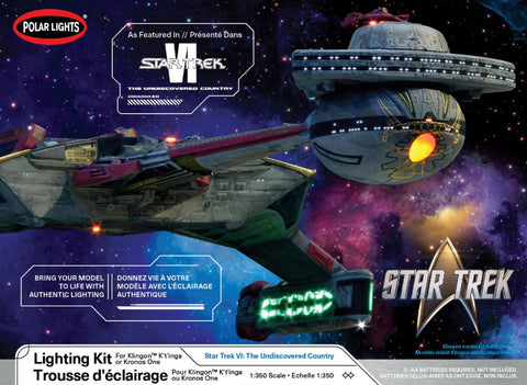 POLAR  LIGHTS 1/350 LED Lighting Kit for Star Trek The Undiscovered Country Klingon KTinga or Kronos One