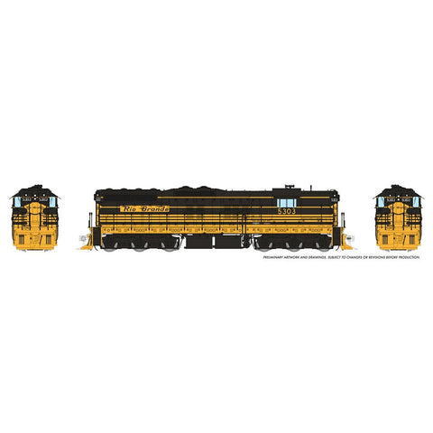 RAPIDO EMD SD7 (DCC and Sound) Denver & Rio Grande Western (D&RGW) 5303