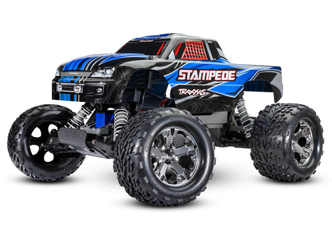 TRAXXAS STAMPEDE TRUCK w/USB-C BLUE