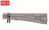 PECO HO Code 83 Turnout, #7 Double Curved, Right - Electrofrog