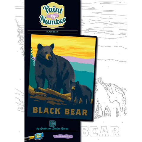 MASTER PIECES  Black Bear - Paint by Number