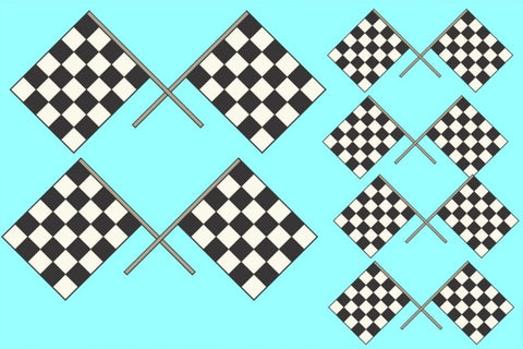 STS 1/24-1/25 Checker Cross Flags