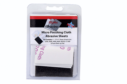 PROFILE Micro Finishing Cloth Abrasive Sheets pkg(6)
