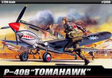 ACADEMY  1/72 P40B Tomahawk Fighter