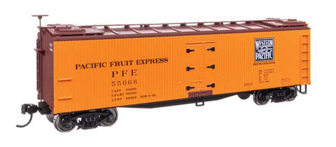 WALTHERS 40' Early Reefer - Ready To Run -- Pacific Fruit Express WP #55066