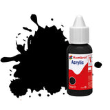 HUMBROL 14ml Acrylic Black Matt