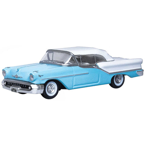 HO '57 OLDS  88 CONVERTIBLE BLUE/WHITE