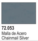 VALLEJO 18ml Bottle Metallic Chainmail Silver Game Color