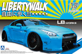 AOSHIMA 1/24 LB Works: Nissan R35 GT-R Ver.1 Car