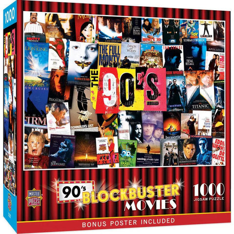 MASTER PIECES 1000-PIECE PUZZLE 90's Blockbusters