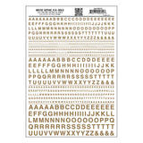 WOODLAND SCENICS Dry Transfer: Letters, Gothic, Gold