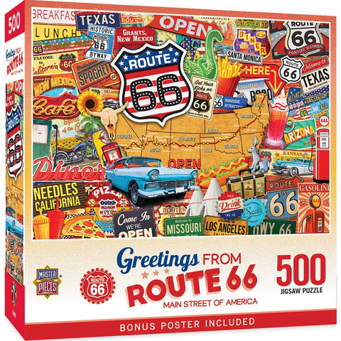MASTER PIECE 550-PIECE Route 66 PUZZLE