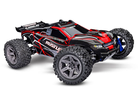 TRAXXAS RUSTLER 4X4 BL-2s RED